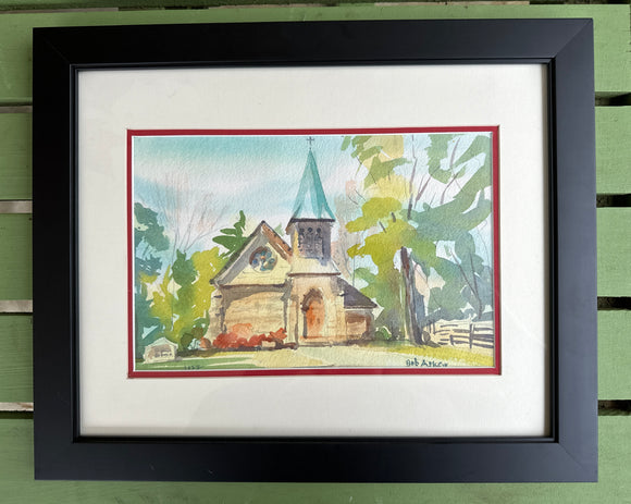 St. Mark and St. Paul (formerly Otey Parish) - original watercolor painting by Bob Askew