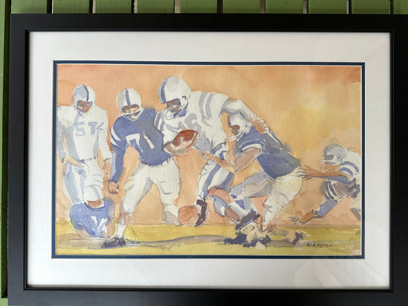 Sewanee Football Painting - original watercolor painting by Bob Askew