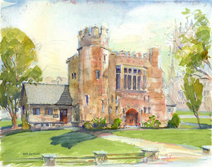 Print of the original Sewanee Phi House